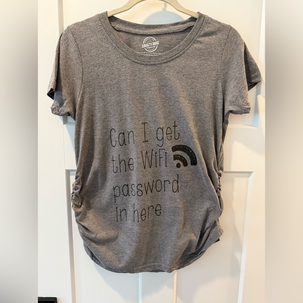Crazy Dog Maternity Graphic Tee